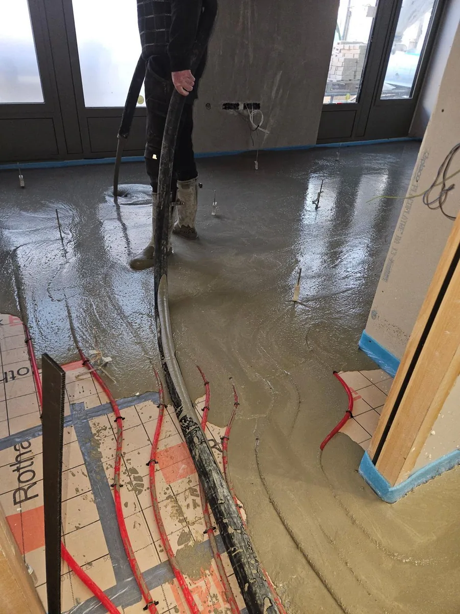 Mise en œuvre d’une chape sur plancher chauffant